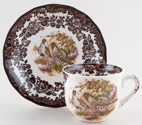 Teacup and Saucer Partridge c1970